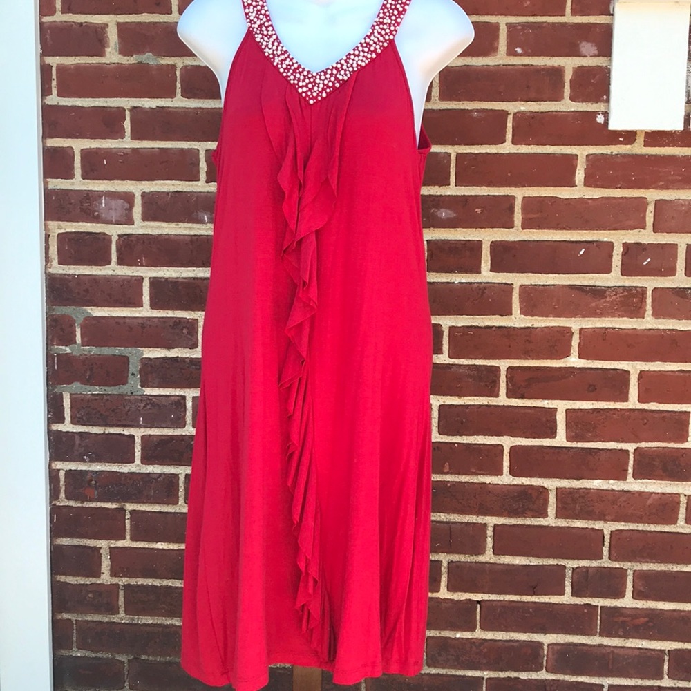 Willi Smith pearl embellished dress SZ M